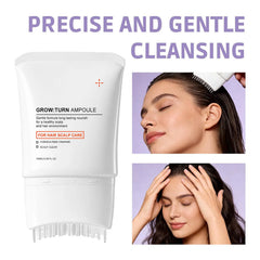 Scalp Care Serum with Built-in Massager Brush Nourishing Treatment Promotes Hair Growth & Reduces Hair Loss Repair Damaged Hair