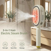 Electric steam comb with spray massage function, 2026. Reduces frizz and prevents static electricity