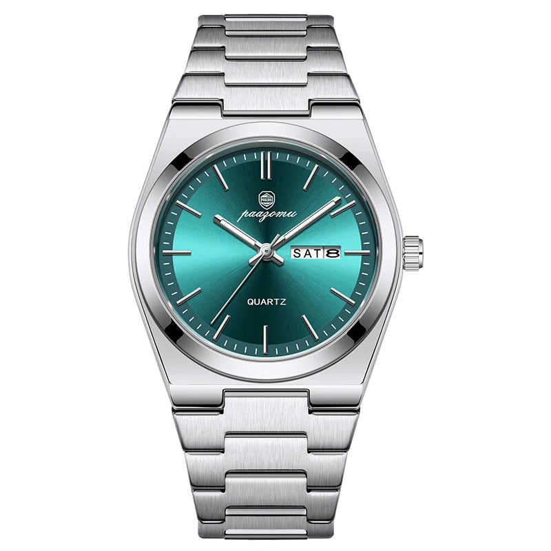 PAAZOMU Brand Luxury Men's Watch High Quality Students Watches Men Boys Fashion Stainless Steel Date Quartz Watch Reloj Hombre