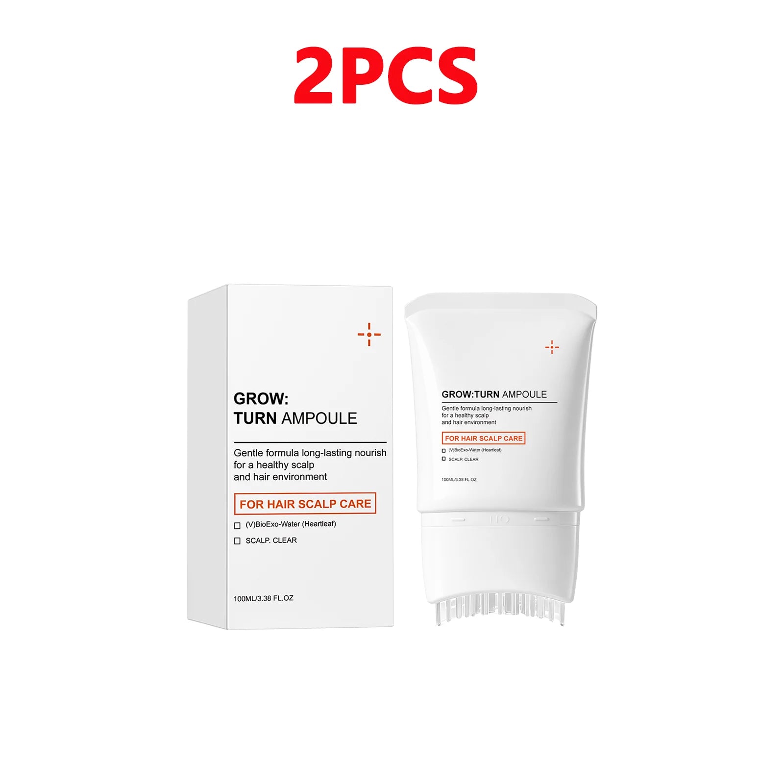 Scalp Care Serum with Built-in Massager Brush Nourishing Treatment Promotes Hair Growth & Reduces Hair Loss Repair Damaged Hair