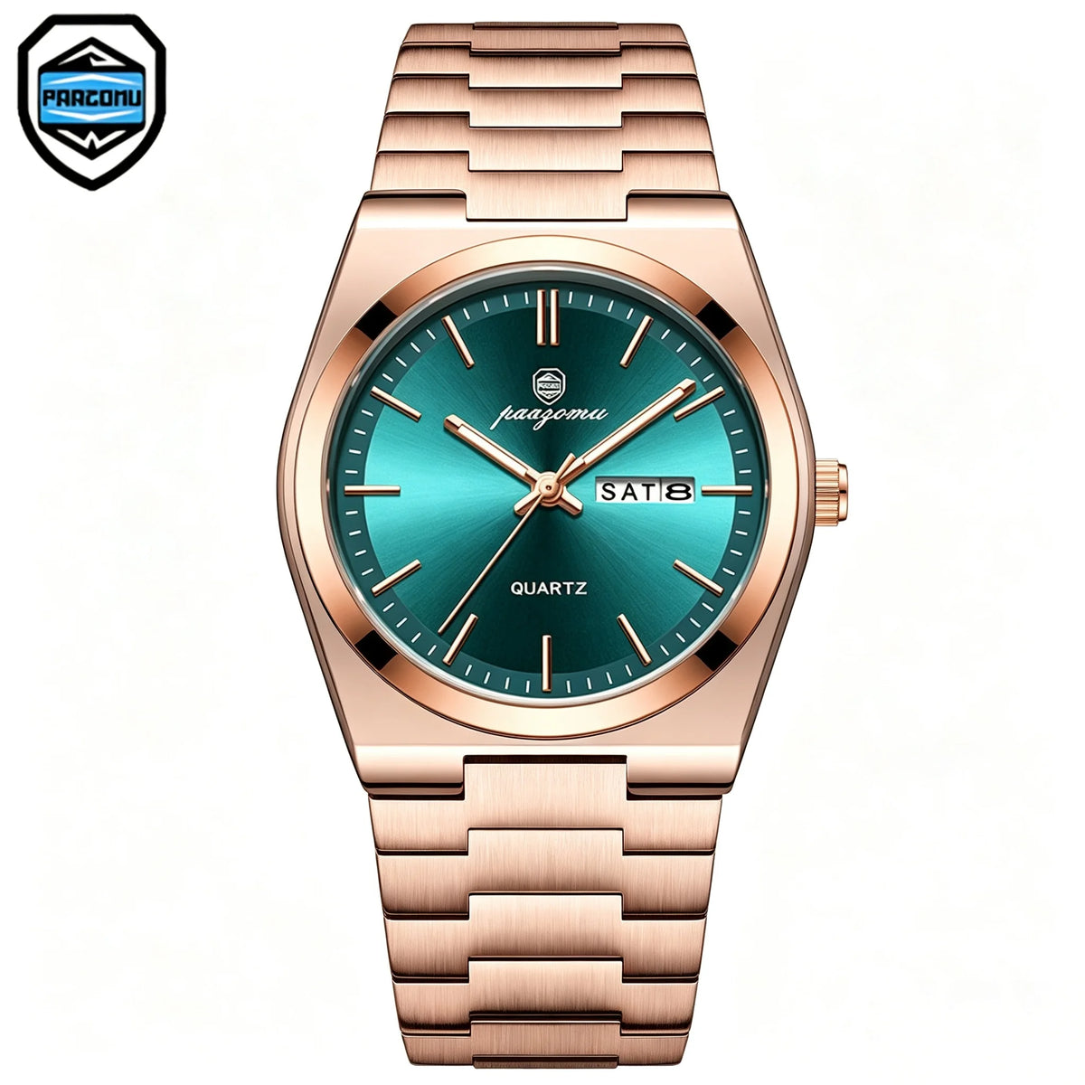 PAAZOMU Brand Luxury Men's Watch High Quality Students Watches Men Boys Fashion Stainless Steel Date Quartz Watch Reloj Hombre