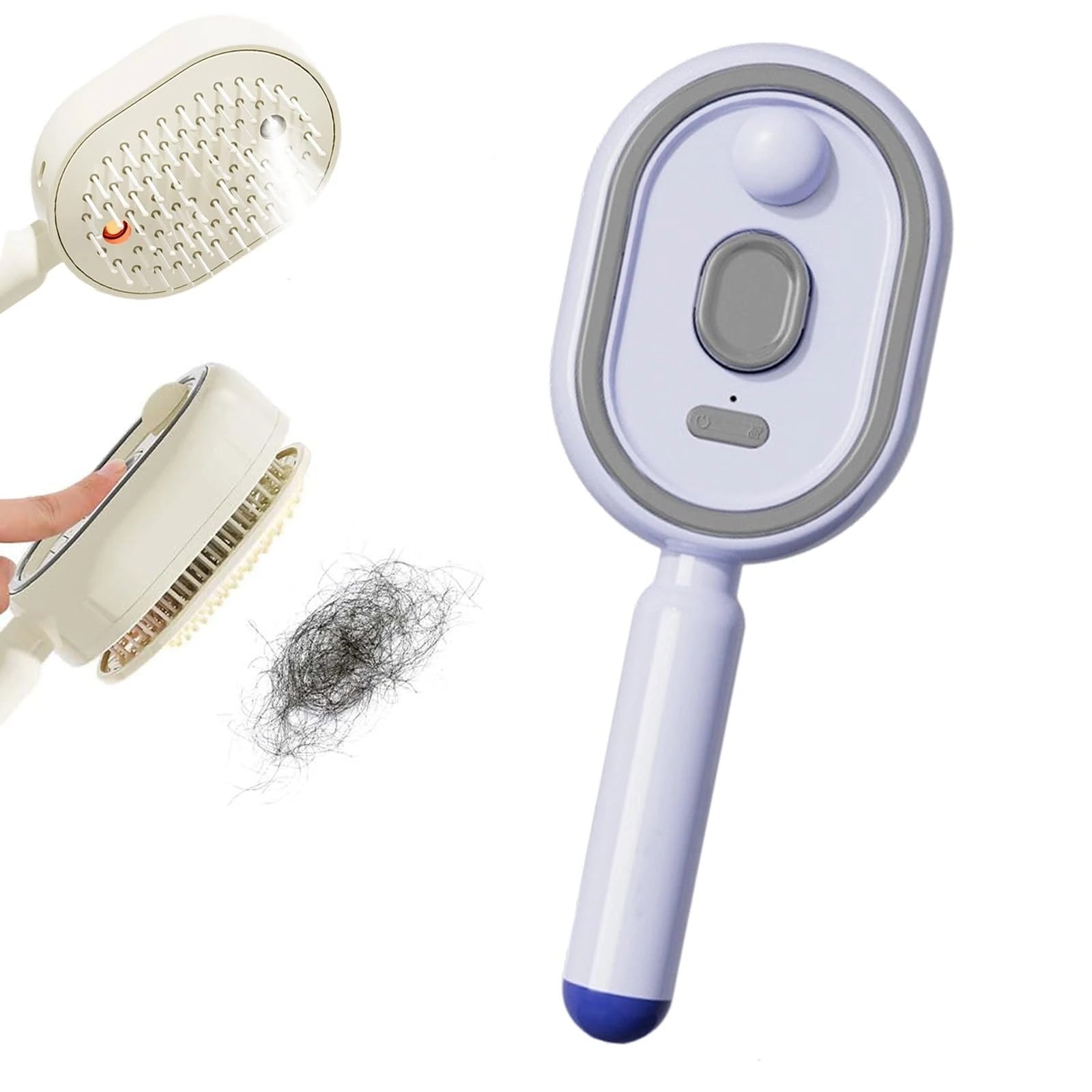 Electric steam comb with spray massage function, 2026. Reduces frizz and prevents static electricity