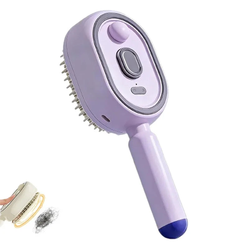Electric Spray Air Cushions Massage Comb 3 in 1 Self Cleaning Steam Essential Oil Brush Rechargeable Spray Scalp Massager Combs