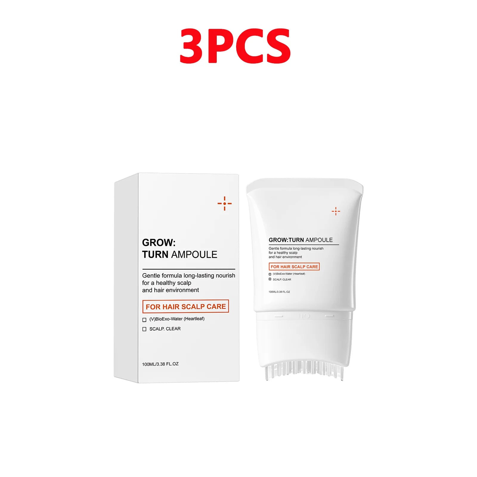 Scalp Care Serum with Built-in Massager Brush Nourishing Treatment Promotes Hair Growth & Reduces Hair Loss Repair Damaged Hair