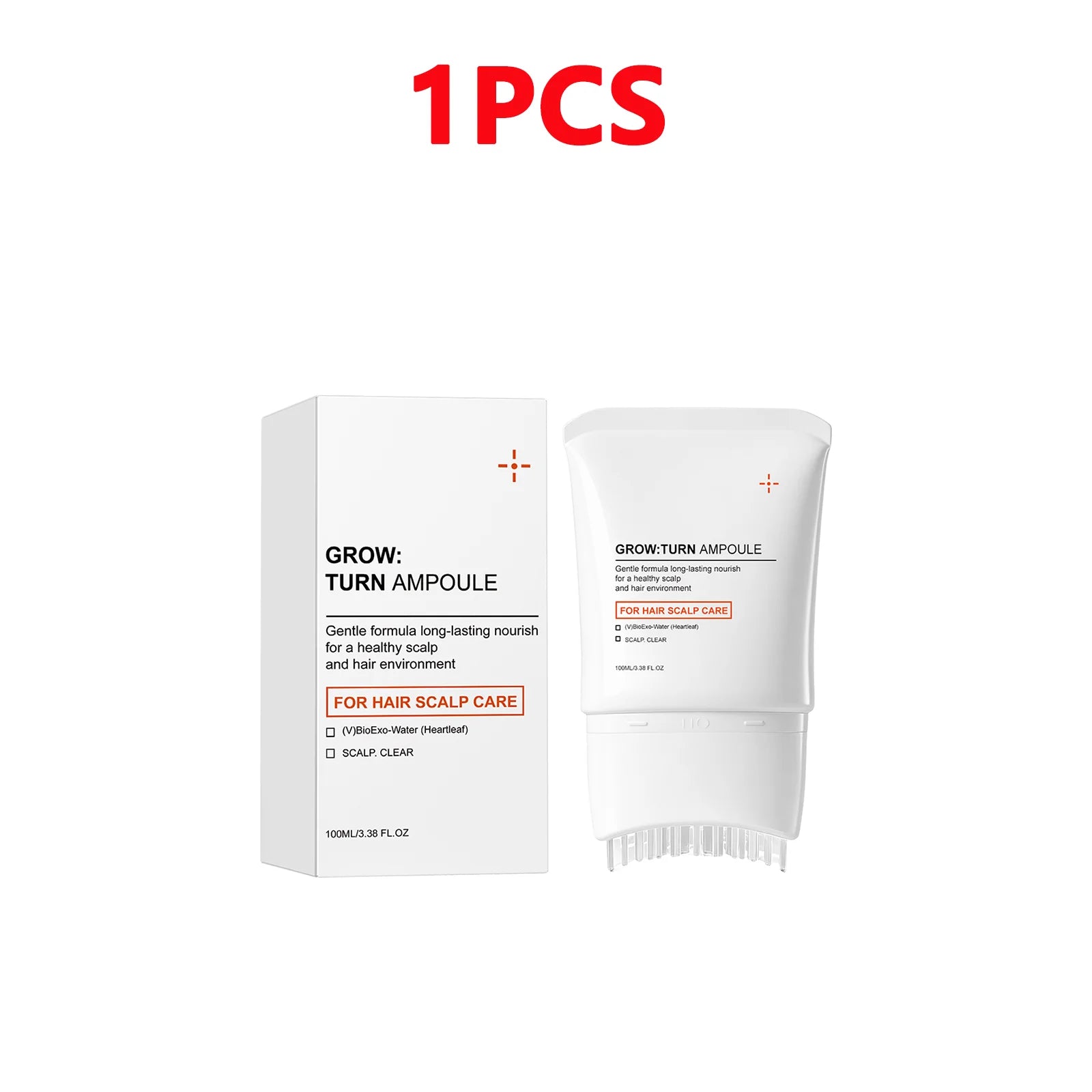 Scalp Care Serum with Built-in Massager Brush Nourishing Treatment Promotes Hair Growth & Reduces Hair Loss Repair Damaged Hair