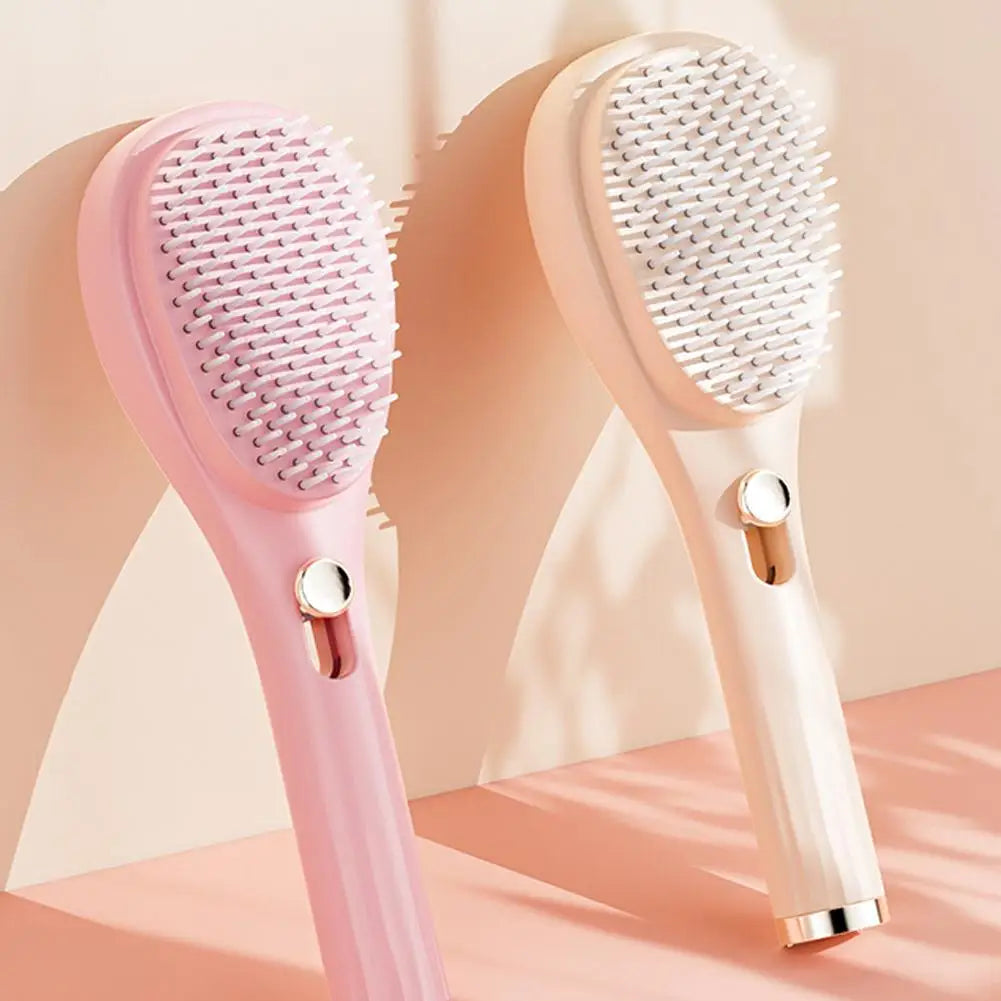 Curl Refresh Detangling Brush Head SPA Spray Comb For Women Girls Massage Hair Brush Anti-static Self-cleaning Spray Airbag Comb