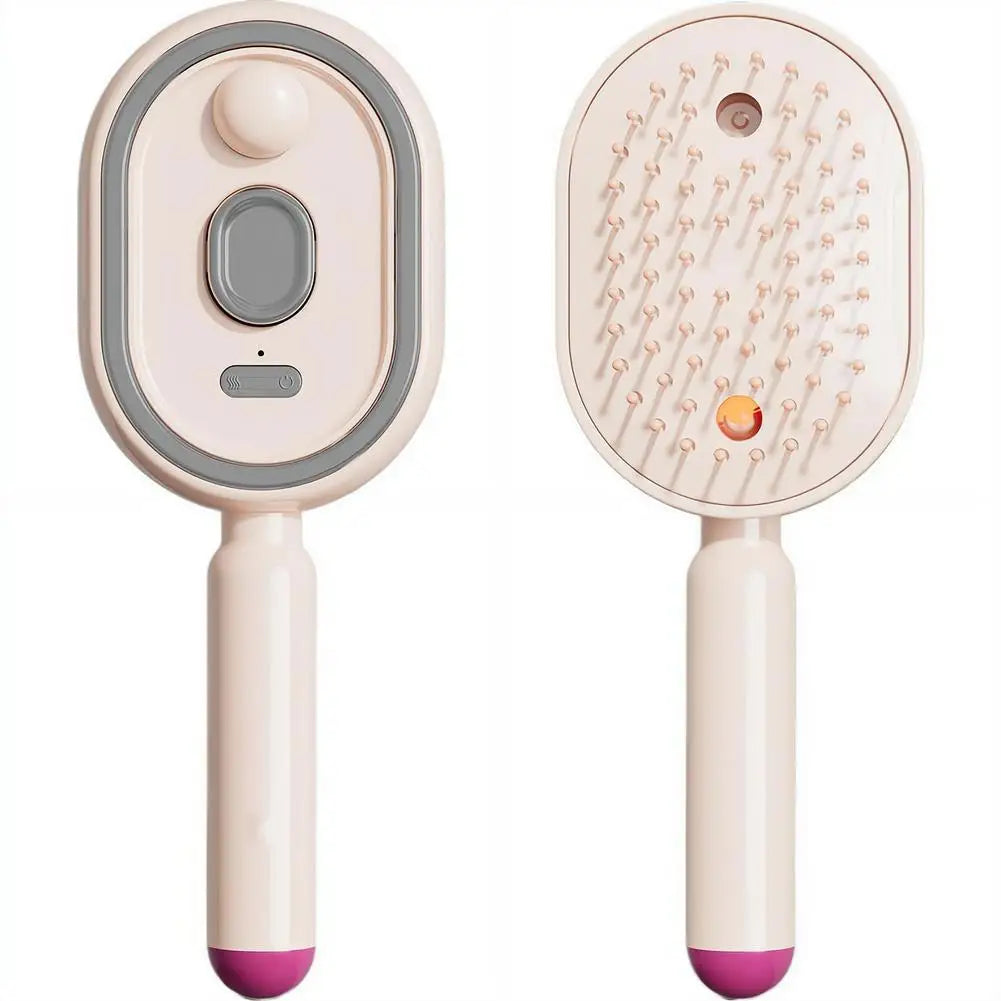 Curl Refresh Detangling Brush Head SPA Spray Comb For Women Girls Massage Hair Brush Anti-static Self-cleaning Spray Airbag Comb