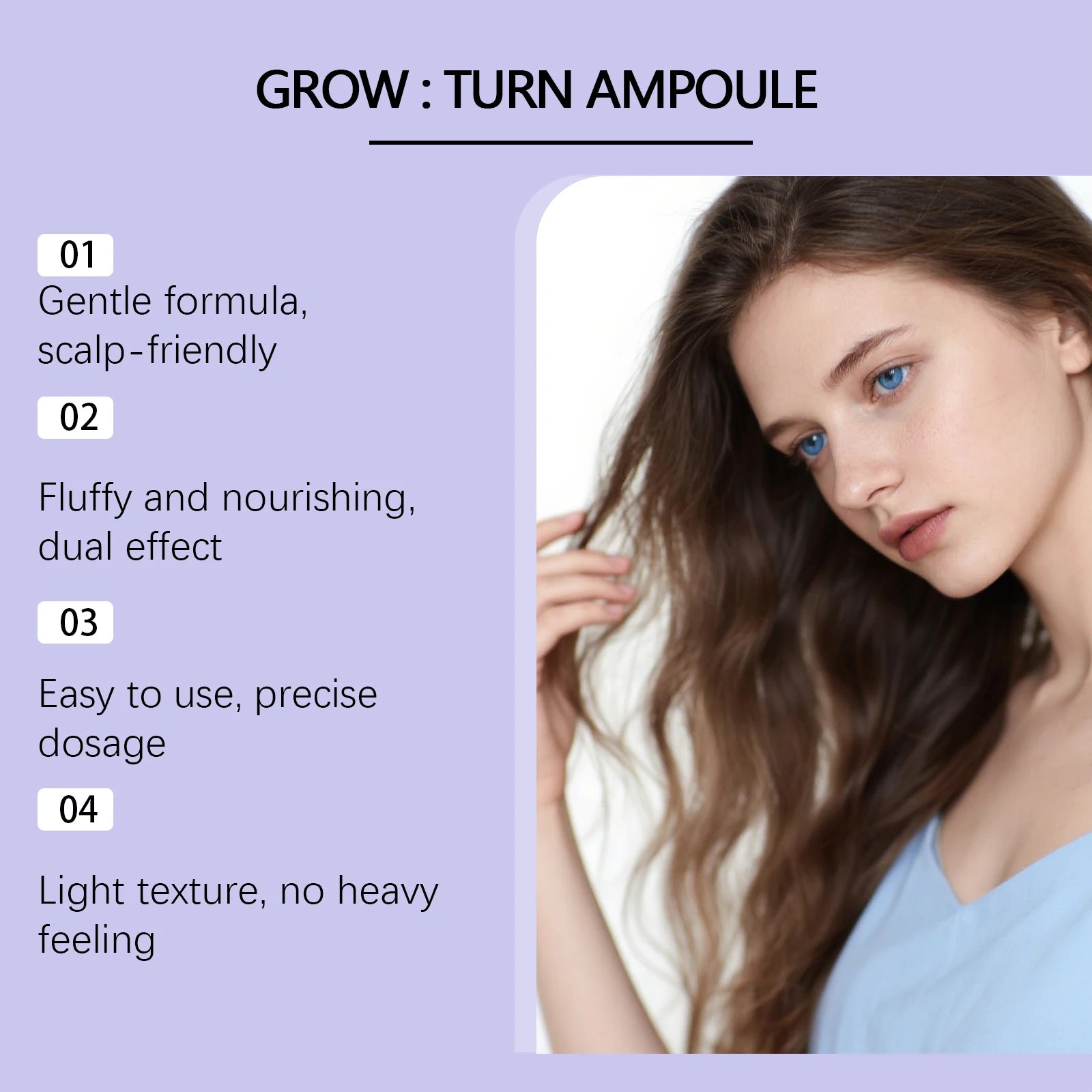 Scalp Care Serum with Built-in Massager Brush Nourishing Treatment Promotes Hair Growth & Reduces Hair Loss Repair Damaged Hair