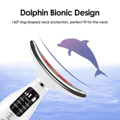  Home Use LED Face Neck Massager 7 Colors Light Therapy 7 Modes 3 Levels Vibration Face Lifting Anti Wrinkle Beauty Instrument